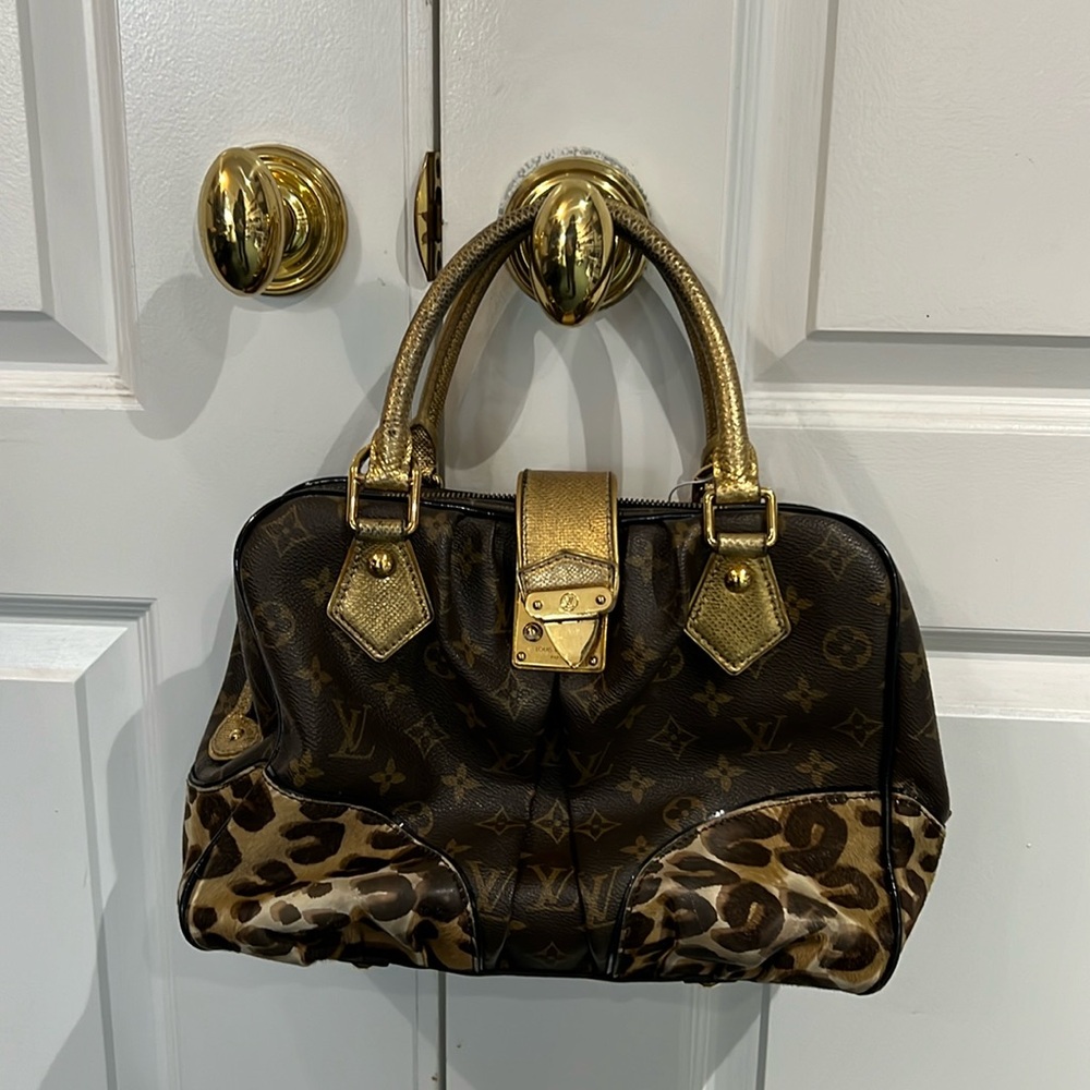 LV LIMITED EDITION MONOGRAM/CHEETAH BAG